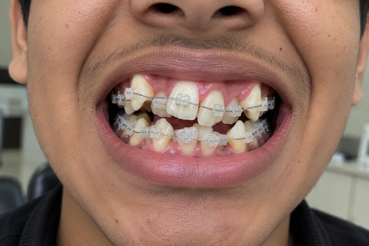 Ceramic Braces Before
