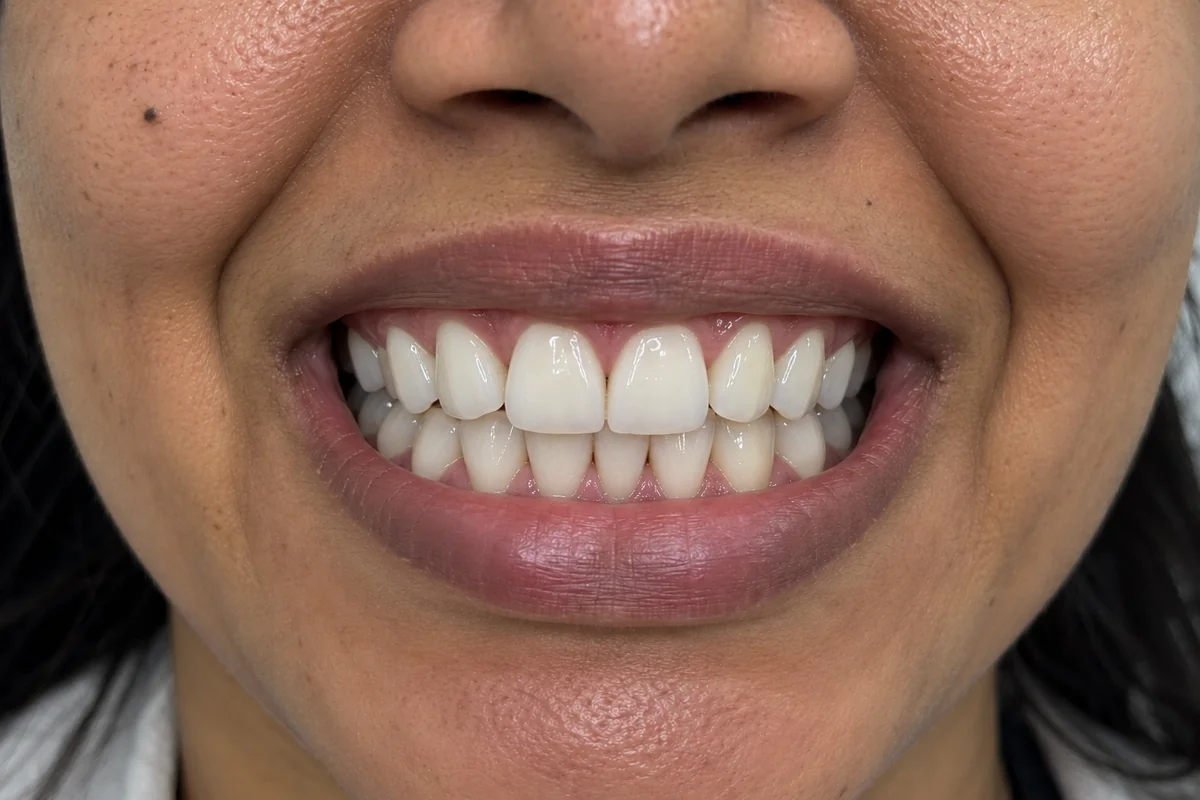 Porcelain Veneers After Treatment Result