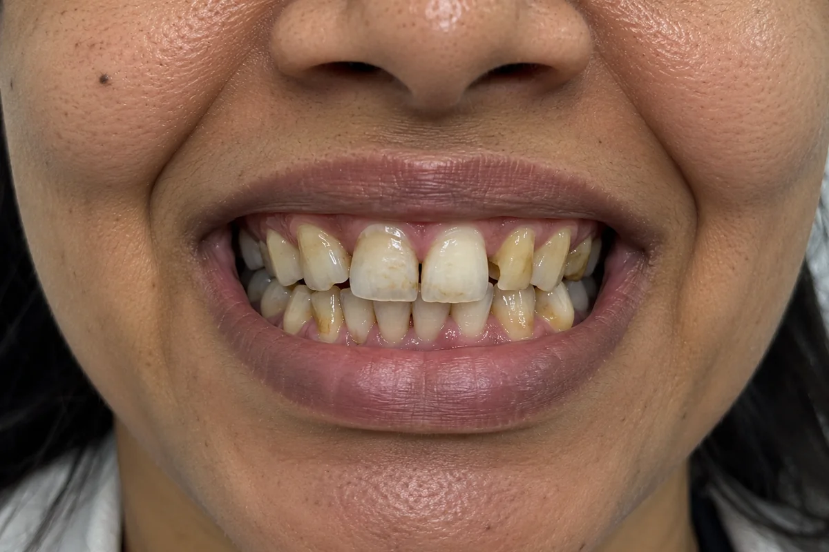 Porcelain Veneers Before Treatment